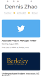 Mobile Screenshot of denniszhao.com